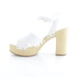 thumbnail image 2 of Sarto by Franco Sarto Women's Wally Ankle Strap Block Heel White 6.5M, 2 of 8