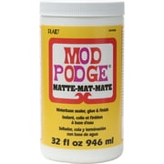 Mod Podge Matte Sealer, Glue, and Finish, Matte Finish, Clear, 32 fl oz
