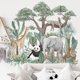 thumbnail image 4 of Etiqueta de la pared de animales africanos - Etiqueta de la pared de la selva gigante -74 * 65 cm, 4 of 4