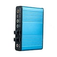 thumbnail image 1 of Optical External Sound Card Optical Fiber USB 5.1 HD for Desktop Laptop Blue, 1 of 8