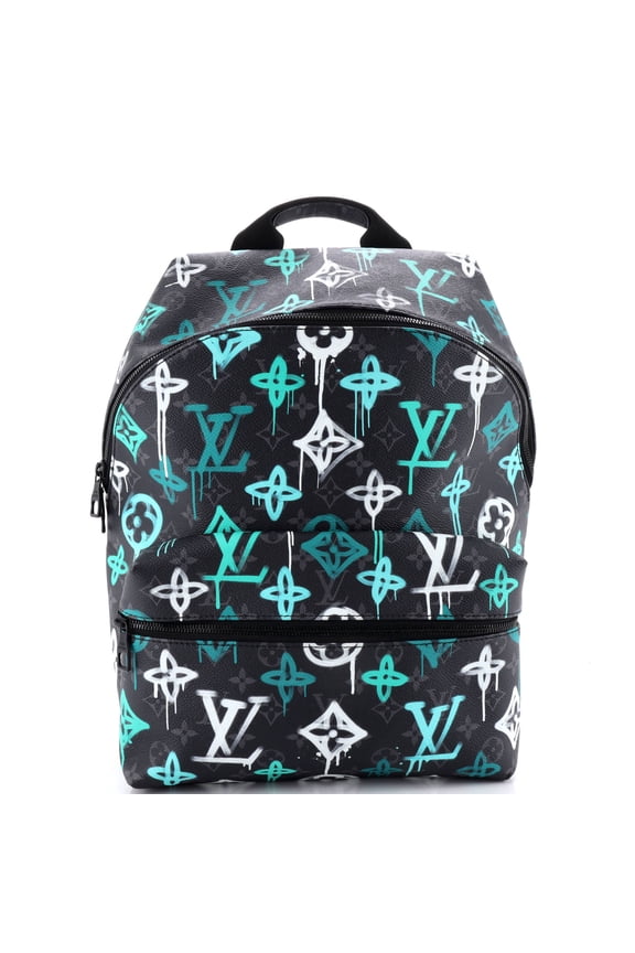 Pre-Owned Discovery Backpack Graffiti Monogram Eclipse Canvas PM By Rebag