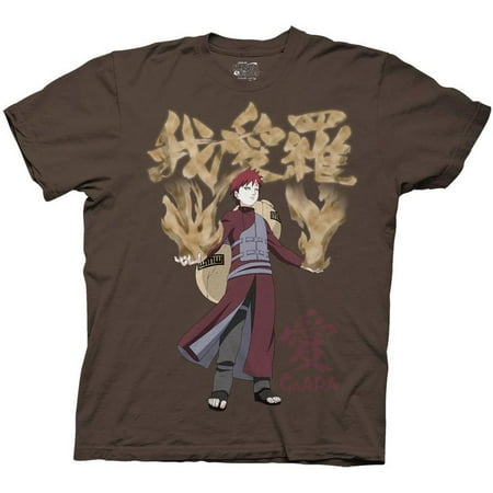 Ripple Junction Naruto Shippuden Shippuden Gaara Kanji Adult T-Shirt XL Brown