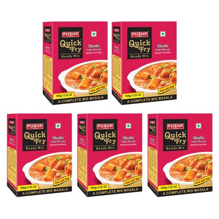 Organic Quick Fry Shahi Sabji Masala Powder By Pushp 100gm, 3.5 Ounce | Pack Of 5