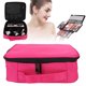 thumbnail image 4 of Bolsa de almacenamiento de herramientas cosméticas portátil, brocha de maquillaje, lápiz labial, tijeras, estuche organizador, color rojo rosa, 4 of 8
