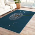 thumbnail image 1 of Dandelion Area Rugs for Bedroom Living Room - 6x9 ft - Plant Carpet for Home Decor - Dandelion Patterned Decorative Indoor Large Rug - Washable & Soft & Non Slip & Low Pile (ZF&7499), 1 of 1