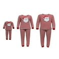 thumbnail image 1 of MesaSe Matching Family Christmas Parent-child Pajamas Suits  Santa Stripes Tops+Pants Set, 1 of 7