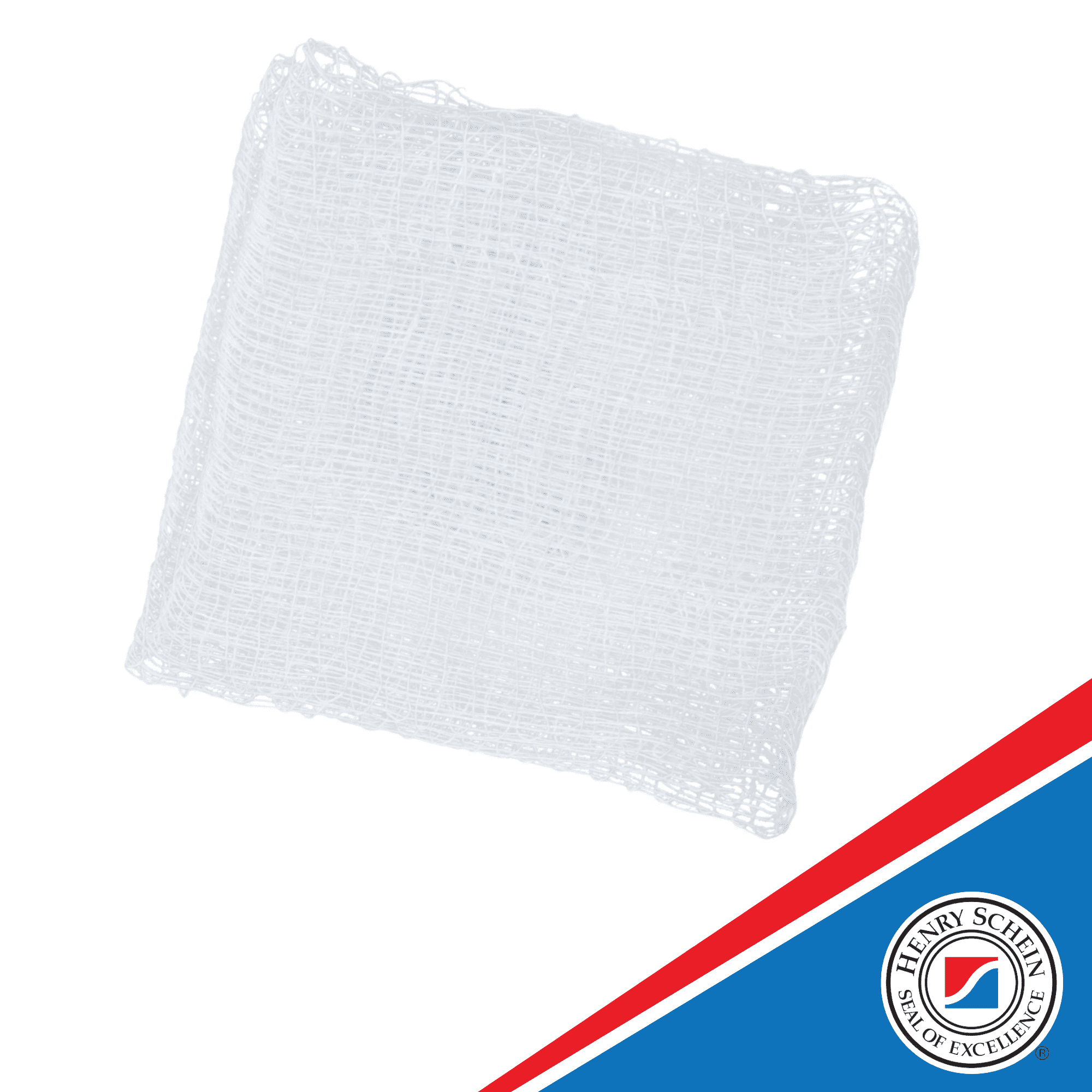 Henry Schein 100% Cotton Woven All-Gauze Sponge 3x3" 12 Ply Non-Sterile Square for Wound Dressing Gauze Sponge-Pads for Wound Care & Home First Aid Kits, Pack of 4