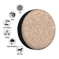 thumbnail image 4 of Logiee Beige Sparkling Glitter Print Spare Tire Cover, Universal Wheel Protectors,Waterproof Dust-Proof UV Sun Wheel Tire Cover,Fit for SUV, RV, Travel Trailer, Truck-14 inch, 4 of 6