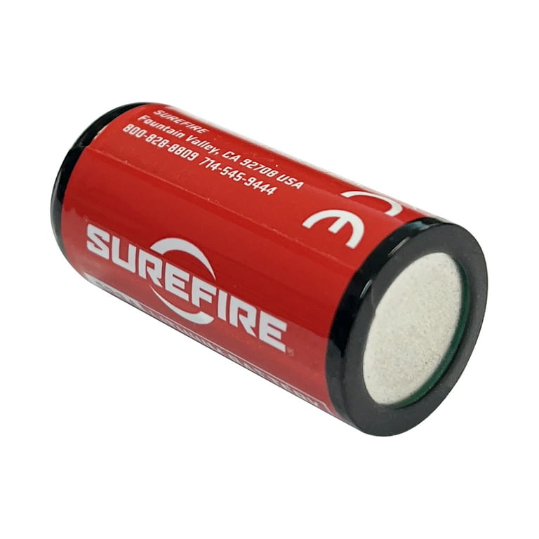 SureFire CR123A Lithium Battery, 3V with 10-Year Shelf-Life, High