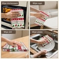 thumbnail image 6 of 2 Pcs Funny Kitchen Towels,Red Christmas Stocking and Snowflake Pattern Microfiber Dish Towels,Kitchen Tea Towels,Kitchen Towel Set (18" X 26"), 6 of 7