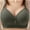 X-125Army Green, variant on Women'S Oversized Bra With Adjustable Straps Seamless Wireless Push Up Solid Color Breathable Comfortable Bralette For Everyday Wear,Army Green,46