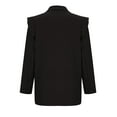 thumbnail image 4 of WXLWZYWL Blazers for Women Business Casual Oversized Lapel Button Down Solid Work Office Blazer Jacket Open Front Long Sleeve Blazer with Pockets, 4 of 5