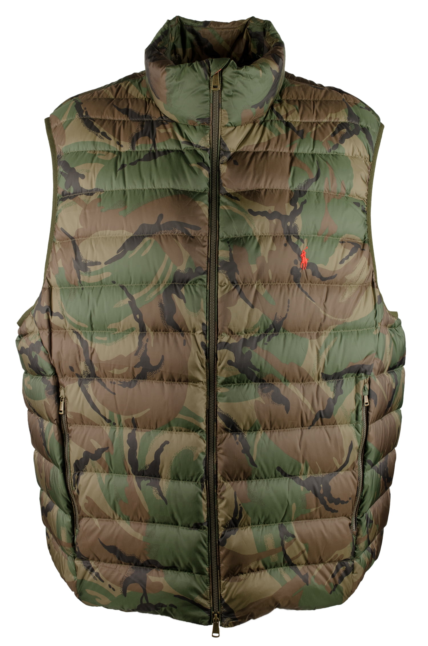 polo ralph lauren camo packable down vest