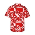 thumbnail image 3 of Heart Love Hawaiian Shirts For Men, Summer Short-Sleeve Relaxed-Fit Button-Down Shirts X-Large, 3 of 9