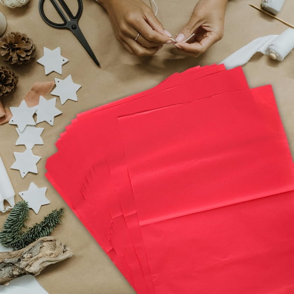 UPGRATOR 100 Sheets Red Wrapping Paper for Christmas Elegant Aesthetic 19.7x13.8x0.04in