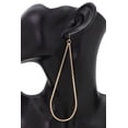 thumbnail image 3 of Women Hook Earrings Fashion Jewelry Gold Metal Water Drop Hoop, 3 of 10