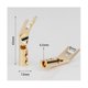 thumbnail image 3 of 8PCS HIFI Banana Y Spade Y Gold Plated Pure Copper Screw Fork HiFi Speaker Spade Connector Plugs-Co, 3 of 5