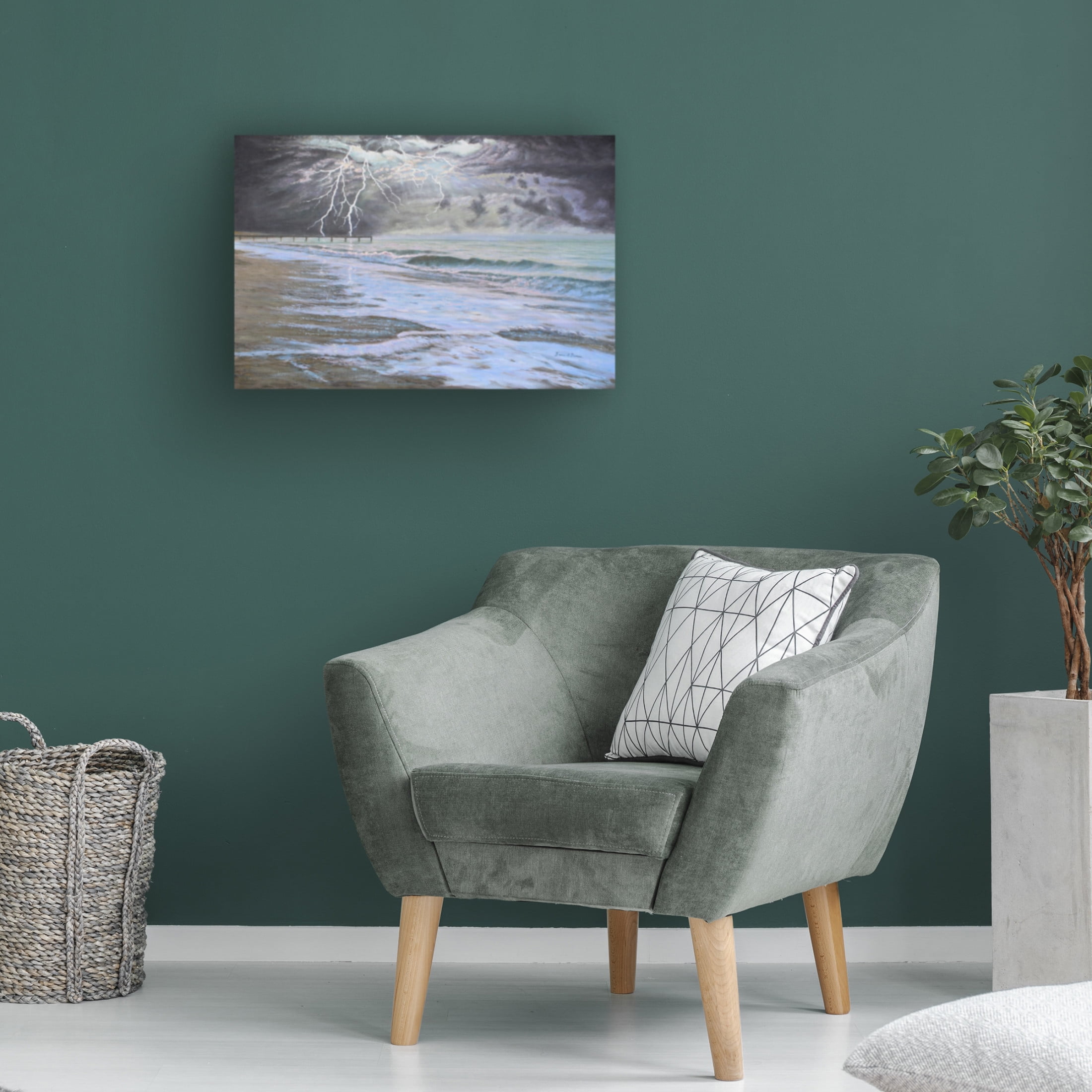 Canvas Wall Art - Bruce Dumas 'Stormy' Wall Art for Living Room, Bedroom, or Office Décor by Trademark Fine Art - 24 x 16 Inches