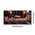 thumbnail image 6 of Neon Style Happy Retirement Banner Party Decoration Background Backdrop for Retirement Party Celebrations Photography Props Decorations, 6 of 7