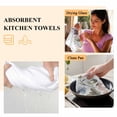 thumbnail image 6 of Botanical Flowers Kitchen Towel Dish Cloths Set of 2, Microfiber Soft Kitchen Hand Towels, Watercolor Farmhouse Floral Herbs Absorbent Quick Drying Dishcloths 18 x 28 Inches, 6 of 8