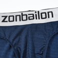 thumbnail image 3 of TANBOM Men's Bulge Enhancing Briefs Nylon Underwear Green/Blue/Brown M 3-Pack, 3 of 6
