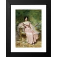 thumbnail image 2 of Léon François Comerre 17x24 Black Modern Framed Museum Art Print Titled - Portrait of Suzanne Hudelo, Nee Armand, Sitting in a Greenhouse, 2 of 5