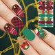 thumbnail image 5 of Pegatinas para uñas para decoración de uñas, pegatinas para uñas para mujeres, pegatinas navideñas para uñas de Papá Noel, nuevas pegatinas navideñas para uñas, enrejado, sombra de ojos navideña., 5 of 5