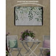 thumbnail image 6 of Outdoor TV Cover 52 to 55 Inch Weatherproof, Watercolor Green Eucalyptus Leaf Waterproof TV Screen Protector for Outside Decor with Zipper and Pocket 52"L x 30"H , White Botanical, 6 of 7