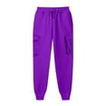 thumbnail image 2 of Miluxas Women's Joggers Pants Clearance Lightweight Running Sweatpants with Pockets Athletic Tapered Casual Pants for Workout,Lounge Purple 6(M), 2 of 4