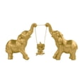 thumbnail image 1 of Estatua de , escultura de animal, regalo, colección, artesanía, decoración de mesa, figura de resina para dormitorio, oficina, sala de estar Estilo B Dorado, 1 of 8