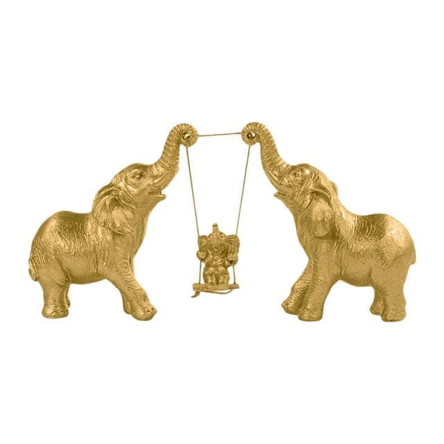 Estatua de , escultura de animal, regalo, colección, artesanía, decoración de mesa, figura de resina para dormitorio, oficina, sala de estar Estilo B Dorado