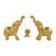 thumbnail image 1 of Estatua de elefante de resina, figura artística creativa, decoración de mesa para gabinete y hogar. Estilo B Dorado, 1 of 9