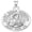 Sterling Silver, variant on Saint Rosa Venerini Religious Medal - 2/3 in Size of Dime, Sterling Silver