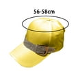 thumbnail image 6 of Women Baseball Hat Long Brim Round Top Breathable Decorative Sunscreen Contrast Color Hip Hop Women Peaked Hat Headwear, 6 of 7