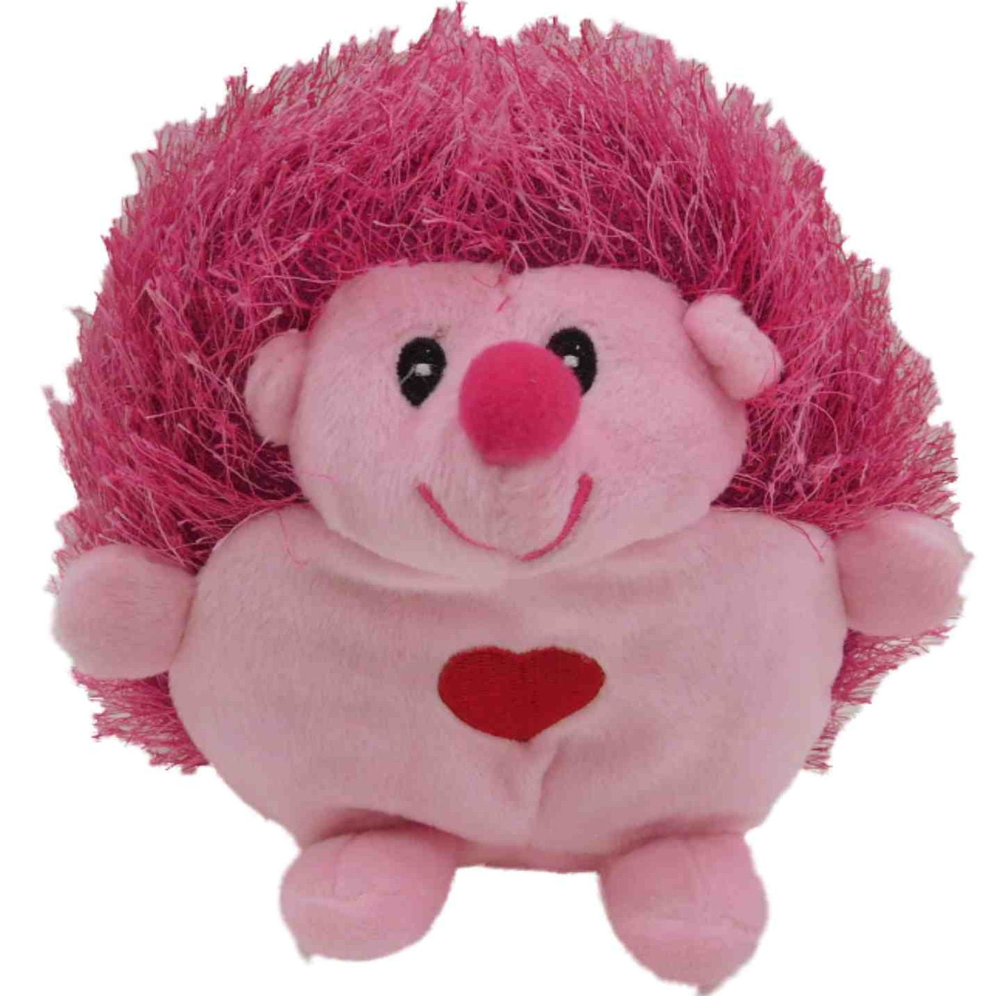 pink hedgehog stuffed animal