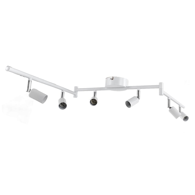 Trousse d'Éclairage de Rail, Lumière de Rail Rotative 85-265 V Remplaçable à 90° Réglable pour Salon pour Cuisine Blanc