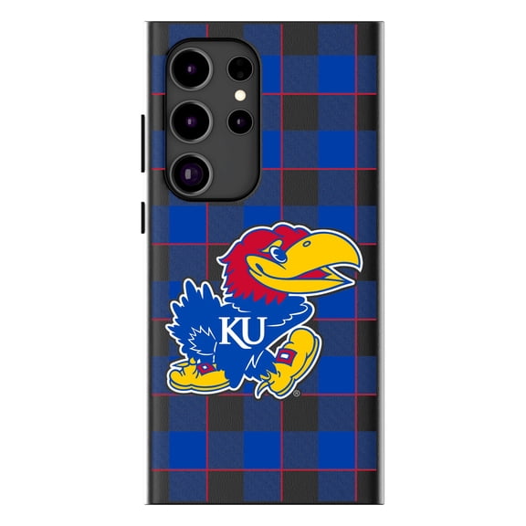 Keyscaper Kansas Jayhawks Plaid Galaxy Magnetic Bump Case