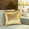 thumbnail image 4 of 2Pcs/4Pcs Sequin Pillow Covers Shiny and Luxurious Home Decorative Glitter Sequins Solid Cushion Decor Square Accent Sparkle Pillow Covers for Couch Bed Party Wedding,16x16inch/18x18inch, 4 of 5