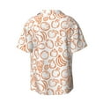 thumbnail image 2 of Xecao offers the Simple Fruit for Men's Casual Short-sleeved Shirt, a button-up collared shirt with a pocket, perfect for beach vacations and yacht travel in the Small size., 2 of 7