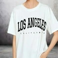 thumbnail image 1 of Women's Novelty Letter Graphic Oversized Drop Shoulder Longline Tee Tshirts, 1 of 4