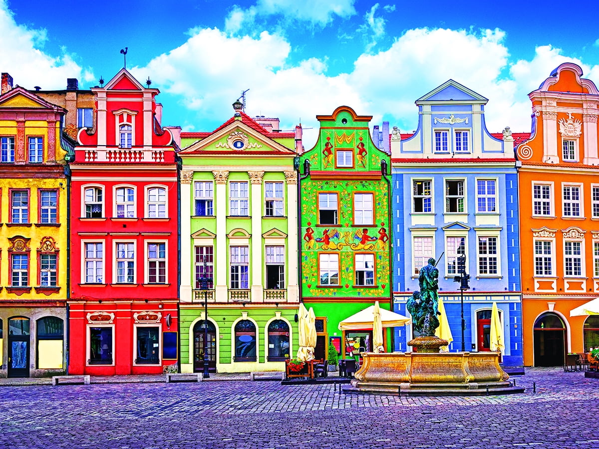 Cra-Z-Art Kodak 350-Piece  Colorful Buildings Poznan, Poland Jigsaw Puzzle