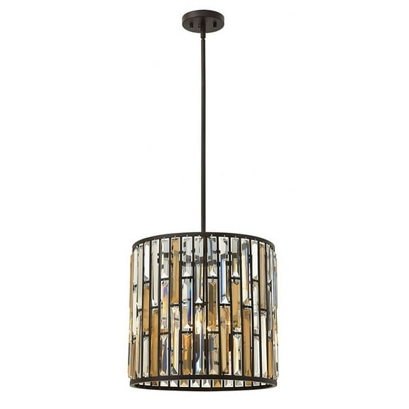 Gemma-Three Light Foyer-16 Inches Wide By 15.75 Inches Tall-Vintage Bronze Finish Fredrick Ramond Lighting Fr33734vbz