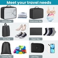thumbnail image 2 of 9-pieces Travel Packing Bag, Packing Cubes for Luggage for Travel, Luggage Packing Organizers for Travel Essentials, Foldable Organizer Bag Travel Organizer, 2 of 6
