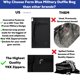 thumbnail image 2 of Bolsa de viaje Farm Blue Rugged de dos correas Military XL 85L negra, 2 of 8