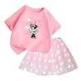 thumbnail image 4 of Conjunto de 2 piezas de camiseta de algodón para niños de Mickey de Disney, falda tutú de princesa de ballet esponjosa, falda de encaje para fiesta de cumpleaños de niña, 4 of 4