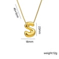 thumbnail image 1 of Collar Colgante Inicial, Dije Alfabético, Joyería en Aleación con Baño Electrolítico con Letra para Mujeres, Niñas, 1 of 2
