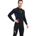 thumbnail image 4 of Naiovety DIVE SAIL Trajes de neopreno de 3MM Traje de buceo de neopreno SCR Pantalones largos de manga larga Traje de surf resistente al desgaste para Deportes acuáticos azul oscuro SG Naiovety OD003296-18, 4 of 6