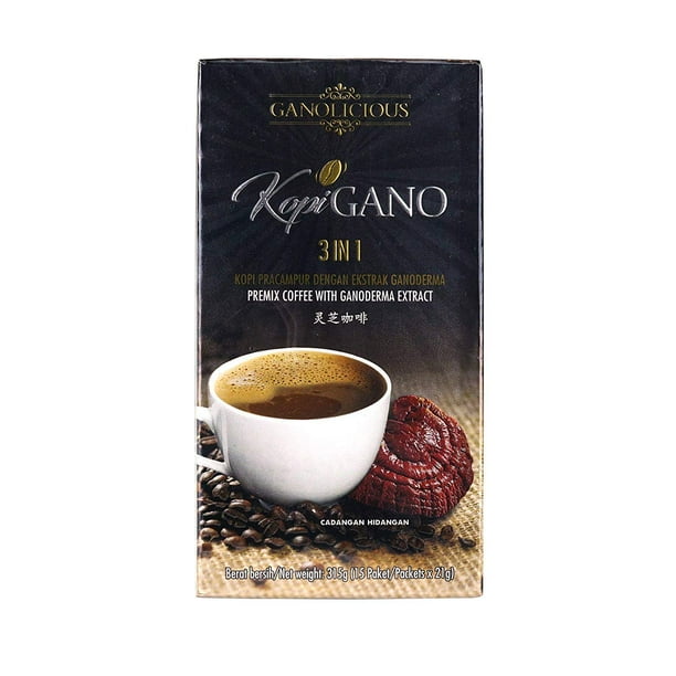 1 Box Gano Excel Ganocafe 3 In 1 Coffee With Ganoderma Free Express Shipping Walmart Com Walmart Com