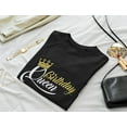 thumbnail image 5 of Birthday Queen Top for Women and Girls Birthday Girl Crown Women T-Shirt XXX-Large Black, 5 of 6