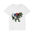 thumbnail image 5 of RXIRUCGD T-shirt en Coton pour Tout-Petits Enfants Garçons Filles Mode Mignon Col Rond Imprimé Tee Manches Courtes Haut ( Blanc, Taille : 9 Ans ), 5 of 5